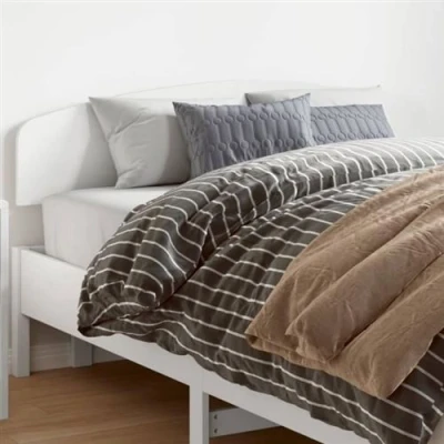 Afbeelding van Hoofdbord 150 cm massief grenenhout wit