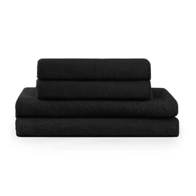 Afbeelding van Blumtal Terry Handdoeken Set 2 x Baddoek &amp; Handdoek: Zwart