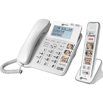 Afbeelding van Geemarc Telefoon Antwoordapparaat Amplidect 295 Big Button Photo + Dect (dect295_cfoto_wh_vde)