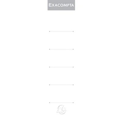Image de Etiquettes Exacompta pour Dos de classeurs à levier 50mm