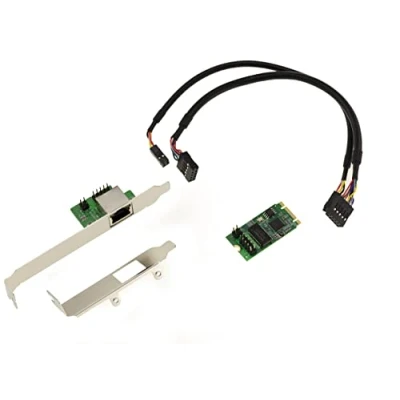 Afbeelding van KALEA INFORMATIQUE M2 M.2 NGFF PCIe B M Key 2.5 Gigabit RJ45 LAN ethernet 10 100 1000 1G 2,5G kaart met Intel I225 chipset