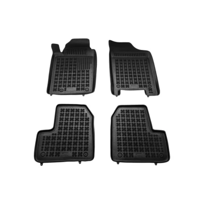 Afbeelding van REZAW PLAST 201305 Vloermatset Rubber voor en achter 4 Zwart Op maat gemaakt PEUGEOT: 206 Hatchback, SW, 206+ Hatchback