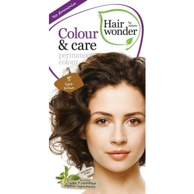 Afbeelding van Hairwonder Colour &amp; Care Light Brown 5 100ml