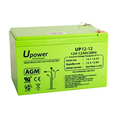 Image de Master U Power Batterie Plomb AGM 12V 12Ah F2 6,3mm