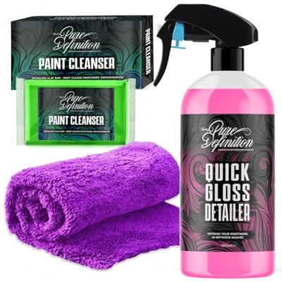 Afbeelding van Pure Definition Clay Bar Kit Auto 100 g Fijne smeerspray Randloze microvezeldoek