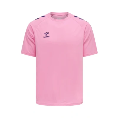 Afbeelding van Hummel XK CORE POLY Tshirt print, Heren, Maat: Medium, Cotton candy
