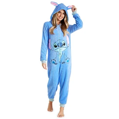 Afbeelding van Disney Onesies Pyjama voor dames (1 stuk), Blauwe Stitch