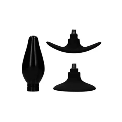 Afbeelding van Shots Ouch! Verwisselbare Butt Plug Set Rond black