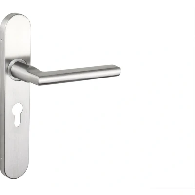 Afbeelding van Lavuzo Deurkruk Op Schild Teramo Afgerond PC55 RVS