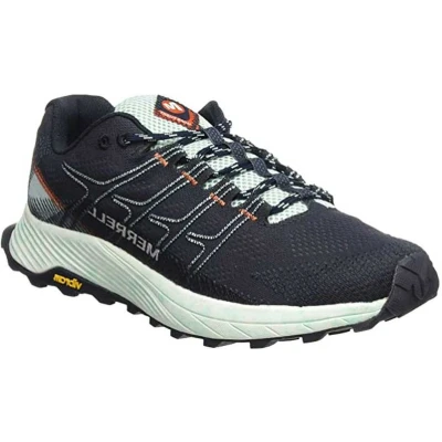 Afbeelding van Merrell MOAB Flight Trail hardloopschoenen, Dames, Maat: 39, Navy Textiel/ synthetisch