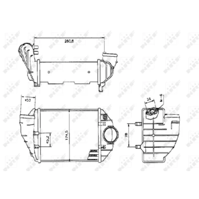 Afbeelding van Intercooler, inlaatluchtkoeler NRF 30133