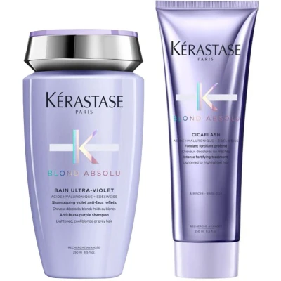 Afbeelding van Kerastase Blond Absolu Bain Ultra Violet 250ml + Cicaflash bundel/set/pakket