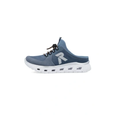 Afbeelding van Rieker damesklompen lage sportschoenen M6069 10 blauw