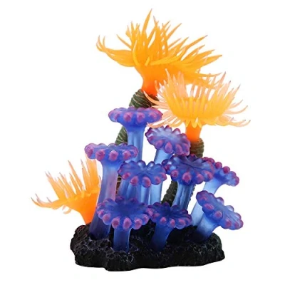 Afbeelding van Kunstkoraal aquarium simulatie siliconen bloemen zeeanemonen landschapsdecoratie