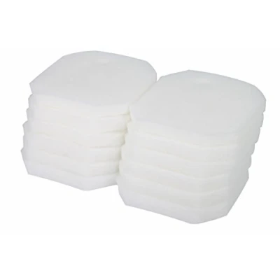 Afbeelding van LTWHOME Set van 12 filtersponzen fijn wit voor Eheim 2616225 Professional 2222/2324 en Experience 150/250/250T
