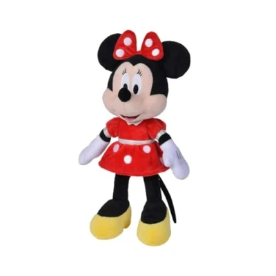 Afbeelding van Disney Minnie Mouse Red Dress 35 cm Pluche Rood Alle leeftijden Knuffel