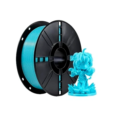 Afbeelding van IBOSS PLA Plus (PLA+) filament voor PLA+ 3D printers, 1,75 mm, maatnauwkeurigheid +/ 0,02 spoel 1 kg, printfilament, lichtblauw
