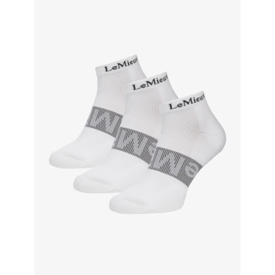 Image de Lemieux Chaussettes Trainer 3 Pack BlancVendu par Agradi