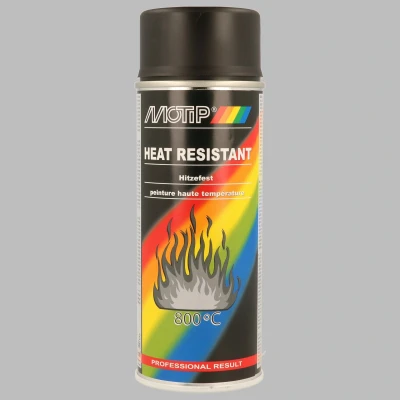 Afbeelding van Motip hittebestendige lak 800 c 400 ml, zwart