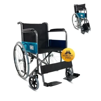 Afbeelding van Mobiclinic Alcázar Rolstoel Inklapbaar Lichgewicht Orthopedisch Max. 100 kg Opklapbare voetsteunen Zitbreedte 46 cm Parkeerrem