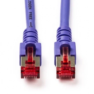 Afbeelding van Netwerkkabel Cat6 S/FTP 10 meter (100% koper, LSZH, Paars)