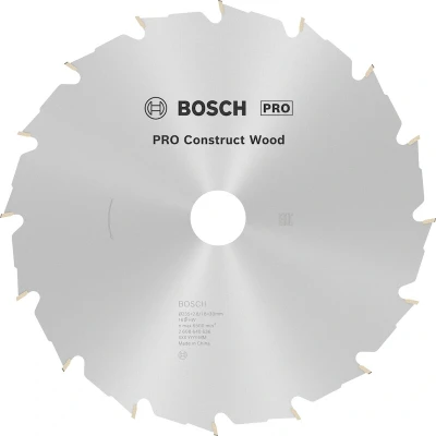 Afbeelding van Bosch Accessories Construct Wood 2608640636 Hardmetaal cirkelzaagblad 235 x 30 2.8 mm Aantal tanden: 16 1 stuk(s)