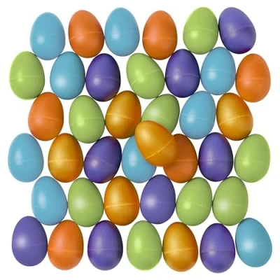 Afbeelding van 40 Schudeieren Muziekinstrument voor Kinderen Muzikale Eitjes Maracas/Sambaballen, Rammelaars in 6 Verschillende Kleuren
