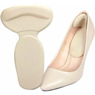 Afbeelding van *** Comfortabele Beige Hielbeschermers 1 paar inlegzolen voor hoge hakken of schoenen one size van Heble®