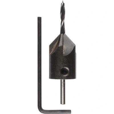 Image de BOSCH 2608595345 mèche hélicoïdale à bois avec fraise 3 mm