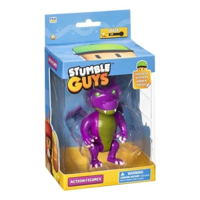 Afbeelding van Bandai Stumble Guys Dusk Dragon Figuur 11 cm met Stickers Gearticuleerd karakter Videospel Speelgoed voor kinderen tieners vanaf 8 jaar PMS6210C