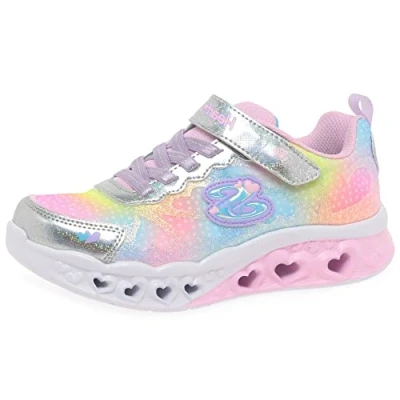 Afbeelding van Skechers 302315l Smlt Sneakers voor meisjes, Zilver synthetisch mesh