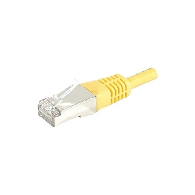 Afbeelding van Exertis Connect Patchkabel S/FTP (PIMF), CAT.6A EIA/TIA, Klasse EA, geel, 10,0 m met bijzonder smalle (CAT6, 10 m), Netwerkkabel