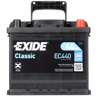 Afbeelding van EXIDE ContiClassic EC440 Accu 12V 44Ah 360A B13 CITROËN: Berlingo / First I, VOLKSWAGEN: Polo IV Hatchback, SKODA: Fabia I Hatchback
