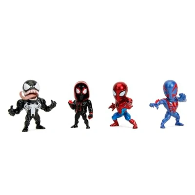 Image de Jada Figurine Marvel Set 4 pieces Spiderman Métal 6cm Des 8ans