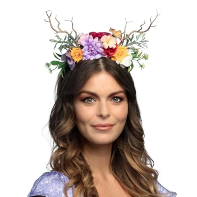 Afbeelding van Boland Diadeem Nature goddess Één maat Volwassenen Vrouwen Fantasy Fee Rendier