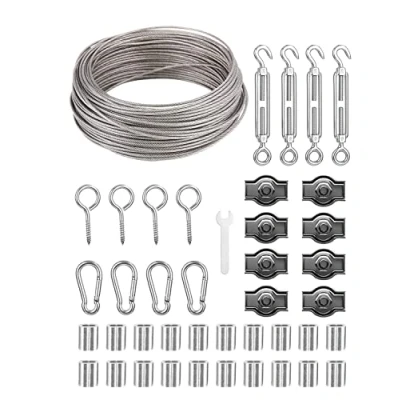 Afbeelding van 30mΦ2mm Draadkabel,304 Roestvrij staal Draadkabel met een laag bedekt,het Beklimmen van Hulpmiddelen,Staalkabel Oogjes,de Spanner de Draadkabel,voor Waslijn