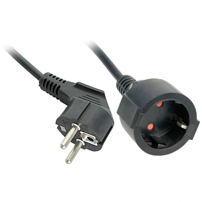 Afbeelding van LINDY 30244 Stroom Verlengkabel Zwart 3 m H05VV F 3G 1,5 mm²