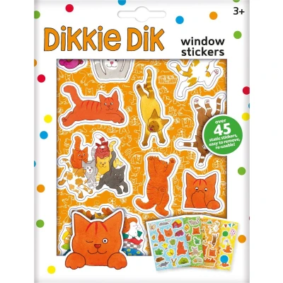 Afbeelding van Dikkie Dik raamstickers, niet permanente verplaatsbare stickers met speelachtergrond vanaf 3 jaar Bambolino Toys