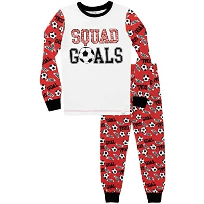 Afbeelding van Harry Bear Goed passende voetbalpyjamaset voor jongens, Rood