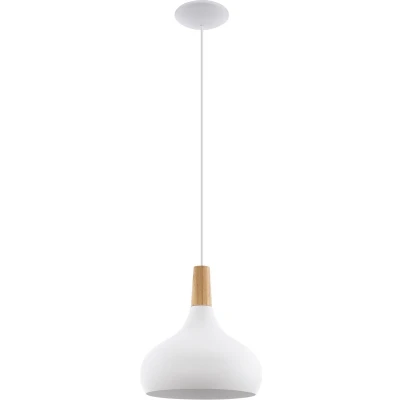 Afbeelding van EGLO Sabinar Hanglamp E27 Ø 28 cm Wit/Bruin