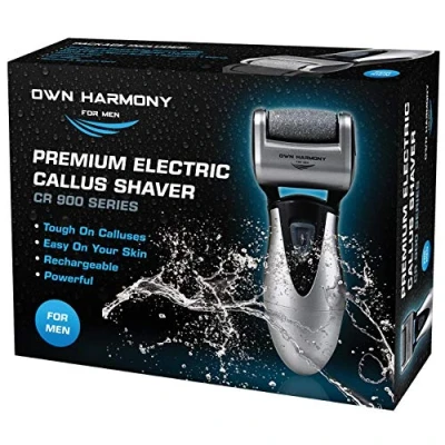 Afbeelding van Own Harmony Elektrische Harde Huidverwijderaar Für Männer de Beste Beoordeelde Professionele Eeltverwijderaar Oplaadbare Pedicure &amp; Voet Gereedschap met 3 Grove Reservewielen Voor Gladde Hielen
