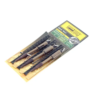Afbeelding van PB Products Ready2Go Silk Ray Hit &amp; Run Inline Insert Leader Weed 90cm (3 stuks) Leaders