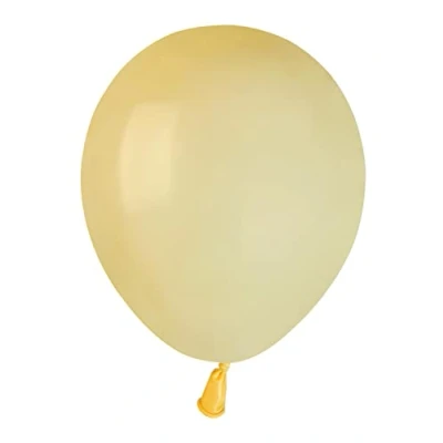 Image de Ciao Lot de 100 ballons en latex naturel qualité supérieure A50 (Ø 13 cm / 5 &#039;&#039;), jaune pastel