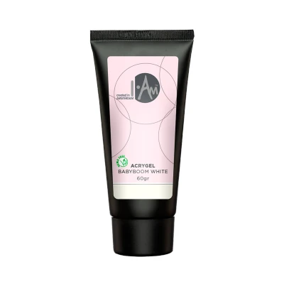 Afbeelding van I.Am Acrygel Babyboom White (60gr) Wit