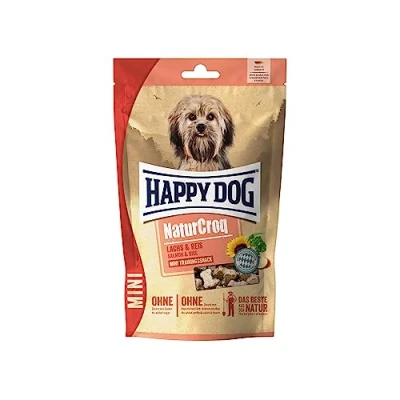 Afbeelding van Happy Dog NaturCroq Mini Snack 10x100g Zalm &amp; Rijst