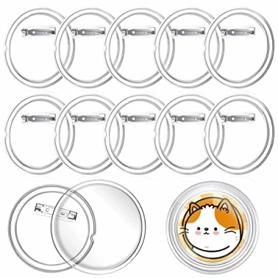Afbeelding van Gepersonaliseerde badge, personaliseerbare 50 stuks badges, ID badges met speld voor kleding, fotobadge