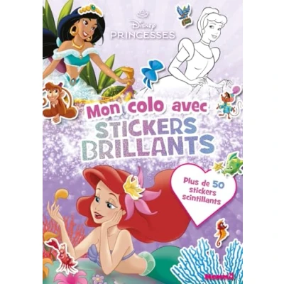 Afbeelding van DISNEY PRINCESSES ARIEL JASMINE CENDRILLON COLORIAGE