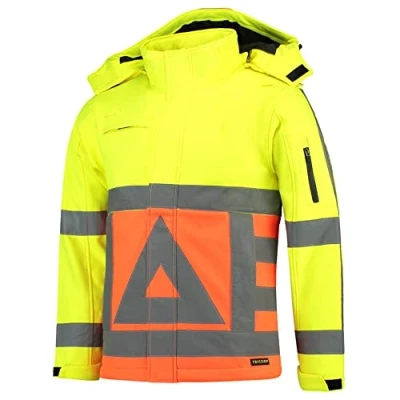 Afbeelding van Tricorp Hi Vis Softshell Jas 403002 Geel Oranje Maat L