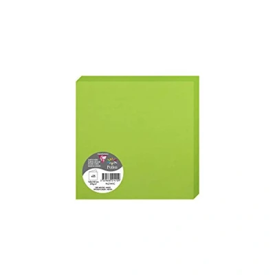 Image de Paquet de 25 cartes pliées Pollen 160x160mm Vert Menthe 210g