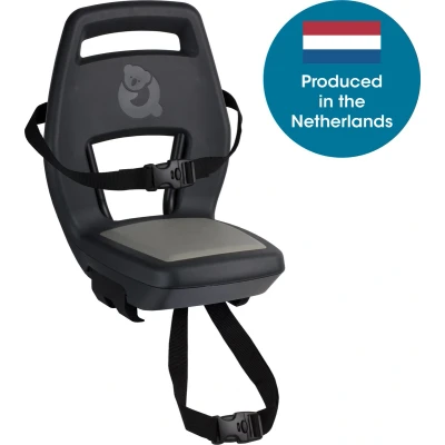 Afbeelding van Kinderzitje achter Qibbel 6+ Junior compleet met voetsteunen zwart